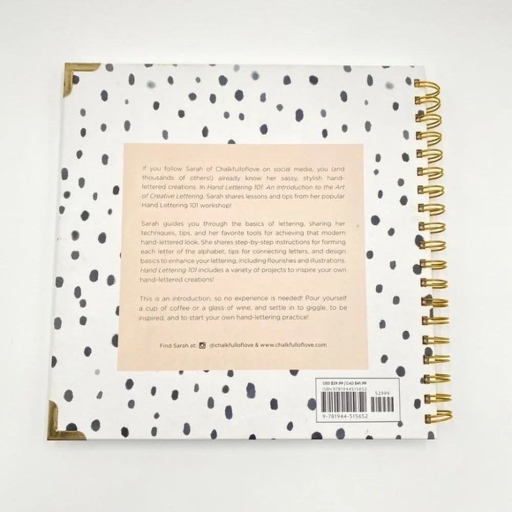 Hand Lettering 101 An Introduction to the Art of‎ Creative Lettering Workbook
